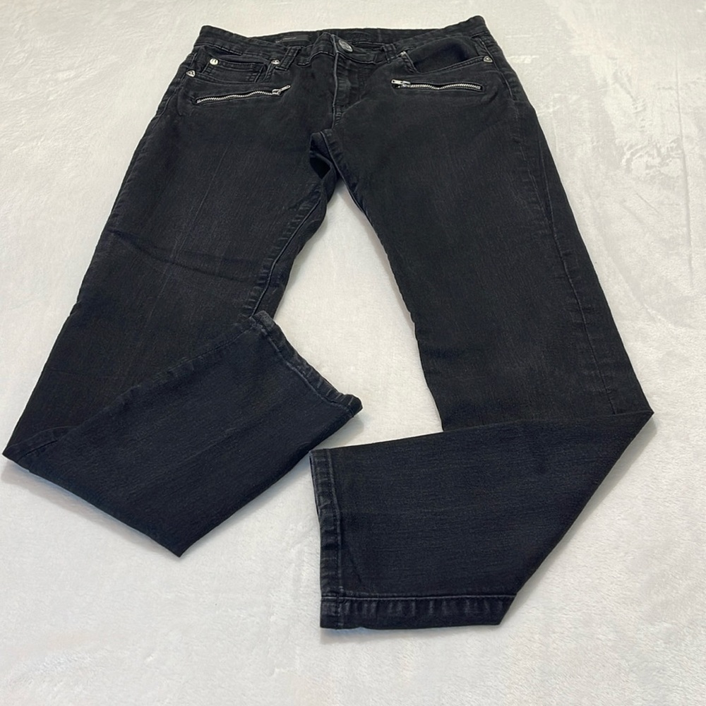 KUT FROM THE KLOTH SAGE STRAIGHT LEG WOMENS BLACK JEANS SIZE 6